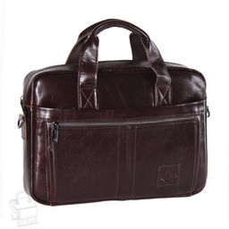 Портфель мужской кожаный 11020Z brown Zinimsk  в Новосибирске