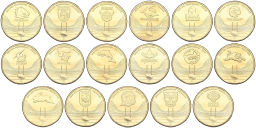 Набор из 17 монет 1 доллар 2024 года Австралия Национальная лига регби (в альбоме)