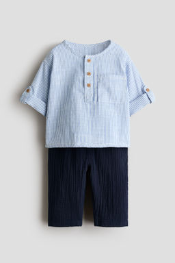 Conjunto de 2 piezas en algod?n