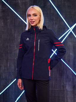 Женская мембранная куртка виндстоппер на флисе Azimuth Заря 124/23982_705 Темно-Синий  фото 16