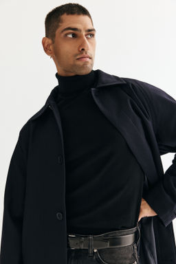 Jersey de cuello alto Regular Fit - H&m фото 7