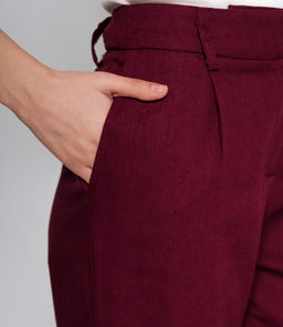 Брюки #ОКТ095003, бордовый