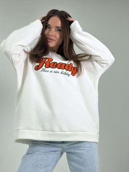 Свитшот Неле (белый) Турция - Nadi bordo фото 3