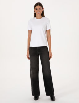 Beyaz Regular Fit Basic Ti__rt - Pierre cardin фото 4