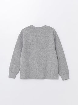 Bisiklet Yaka K?z ?ocuk Kal?n Sweatshirt