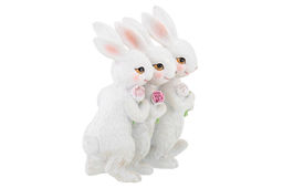 Фигурка декор. 12,5*5*12 см Кролики с цветами - Elan gallery фото 7