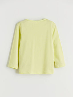 Bisiklet Yaka Bask?l? K?z ?ocuk Pijama ?st