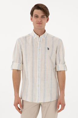 Erkek Beyaz Uzun Kollu G_mlek Sepette S_rpriz _ndirim