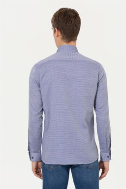 Рубашка мужская темно-синяя Uzunkol Basic - U.s. polo assn фото 5