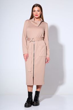 Платье Liona Style 670 бежевый