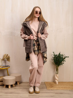 Жилет женский "Холод" кофе