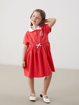 Polo Yaka K?z ?ocuk Pike Elbise