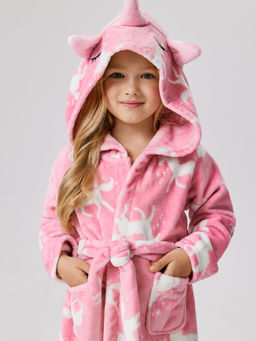 ACOOLA / Халат детский для девочек Pisuega розовый  фото 2