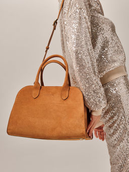 Сумка замшевая Deboro 31092 желтый янтарь