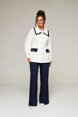 Костюм Beautiful Free 6380 молочно-темно-синий