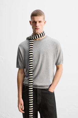 LIMITED EDITION COTTON BLEND KNIT T-SHIRT - Zara фото 2