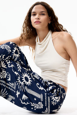 Pantal?n de sat?n con cord?n de ajuste - H&m фото 5