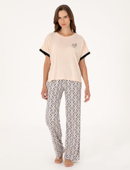 Bej K_sakollu Pijama Tak_m_ - Pierre cardin фото 4