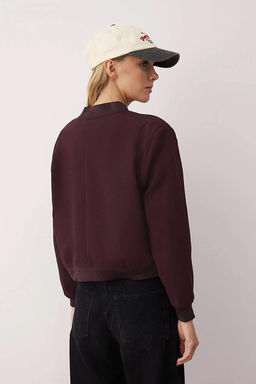 Siyah Premium Bomber Crop Dokuma Ceket TWOAW24CE00047 - Trendyolmilla фото 23