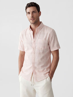 Regular Fit Ekose Poplin Erkek G?mlek