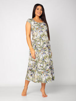 Сарафан женский кулирка СЛАВЯНКА ЗЕЛЕНЬ - Domtrik фото 4