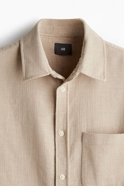 Camisa en tejido texturizado Regular Fit - H&m фото 2