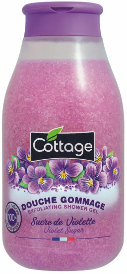 COTTAGE Гель для душа отшелушивающий ФИАЛКА, 270 мл  фото 4