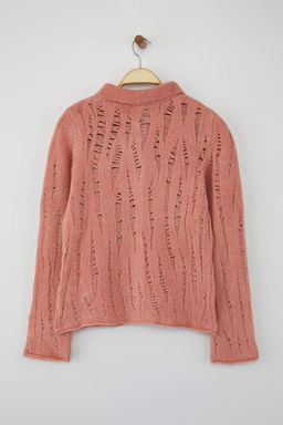 Indigo Fitted/Vucuda Oturan Buklet Iplikli Triko H?rka TWOAW26HI00192 - Trendyolmilla фото 6