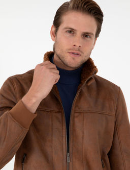 Taba K_rk Detayl_ Deri Ceket - Pierre cardin фото 2