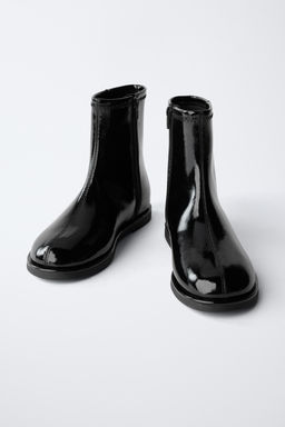 PATENT ANKLE BOOTS