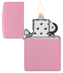 Зажигалка ZIPPO с розовым матовым покрытием | Pink Matte 238  фото 3
