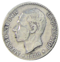 50 сентимо 1880 года Испания