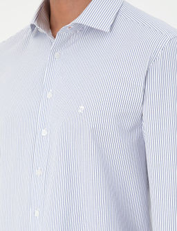 A__k Mavi _izgili Slim Fit Uzun Kollu G_mlek - Pierre cardin фото 7