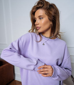 Свитшот #КТF003, лавандовый - Dommod фото 5