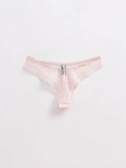 CONTE LACE TWIST LBR 1989 Трусы бразилиана из фактурного кружева и хлопка sakura - Conte elegant фото 4