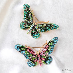 Брошь Бабочка 4 см / GM315 /уп 24/ микс