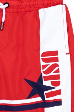 Красные морские шорты для мальчика - U.s. polo assn фото 4