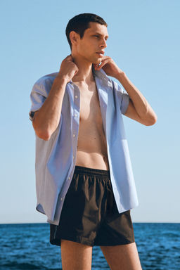 CAMISA DE MANGA CORTA DE ALGOD?N RELAXED FIT