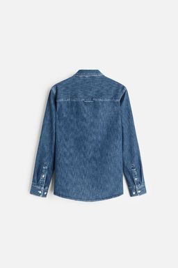 SOLUK EFEKTLI DENIM GOMLEK - Zara фото 3