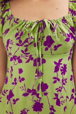 Yesil Duz Maxi Dokuma Elbise TWOSS25EL00662 - Trendyolmilla фото 3