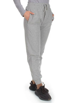 Q-05 GRAY Брюки спортивные женские (85% хлопок, 15% полиэстер)