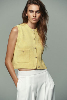 PLAIN KNIT TOP - Zara фото 14