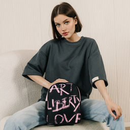 Рюкзак текстильный Art liberty love, 27*10*23 см, - Nazamok фото 11