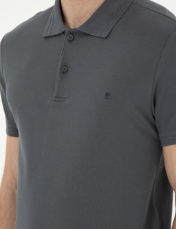 Antrasit Slim Fit Basic Ti__rt