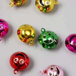 Набор декора для творчества металл «Смайл-бубенчик», цветные, набор 8 шт.