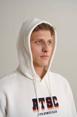 Худи Серо-белый ANTA SPORTS CLUB Sweat Hoodie фото 7