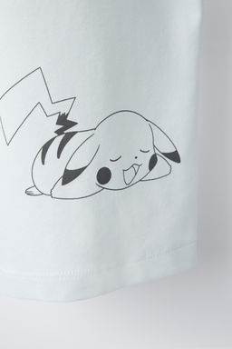 6-14 YEARS/ PIKACHU POKEMON T-SHIRT AND BERMUDA PYJAMAS - Zara фото 7