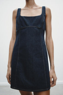 TRF DENIM DRESS - Zara фото 4