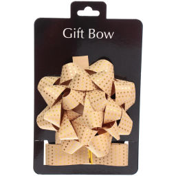 Цена за 2 шт. Набор для декорирования "Звездное небо" бант 2см, лента 2,5см (3м), Шампань/Золото