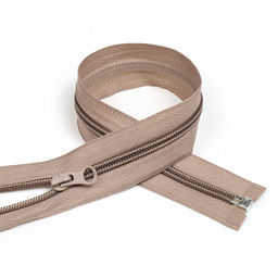 Молния Mzip пласт. спираль №5-N 50см цв.S810 т.бежевый уп.10шт